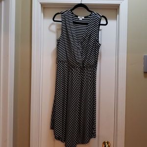 Sleeveless wrap dress